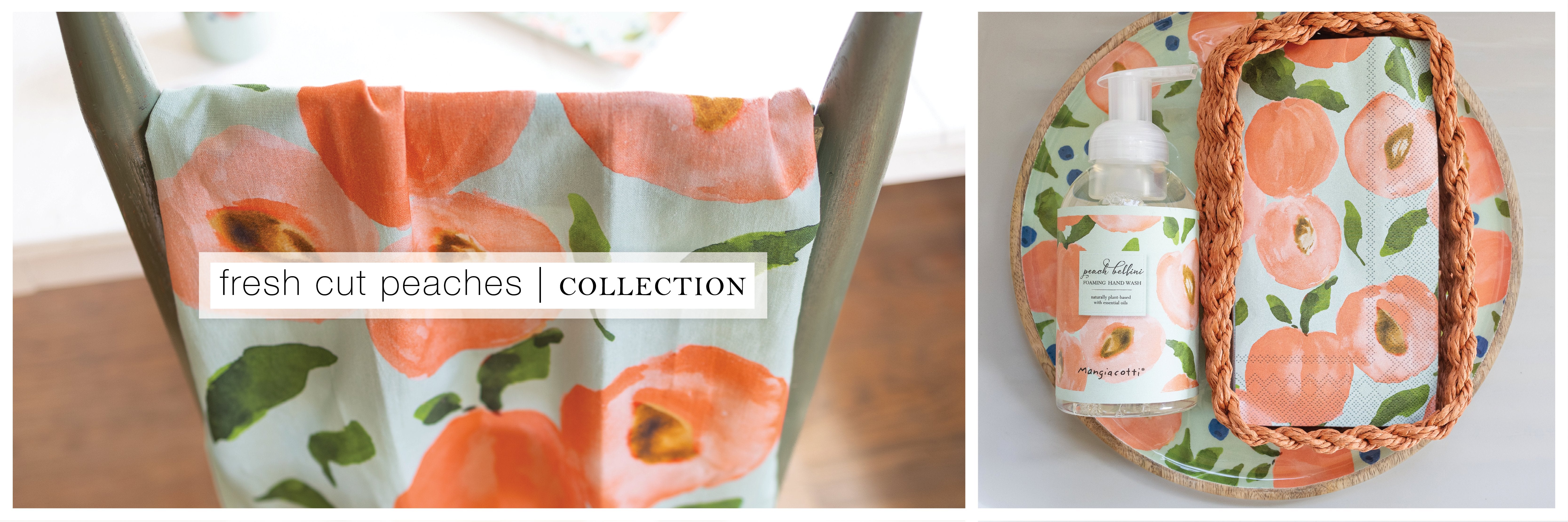 Peach Collection Fresh Cut Peaches Decor Collection - Boston International