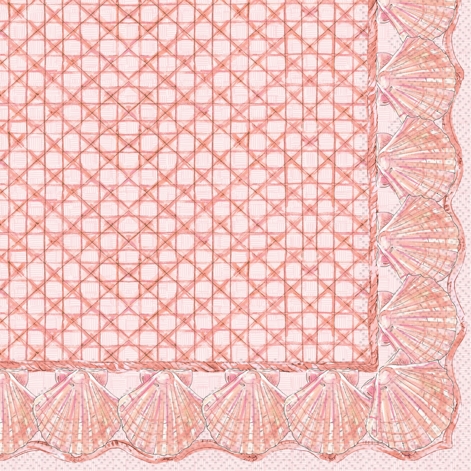 Coral Shells Lunch Napkin
