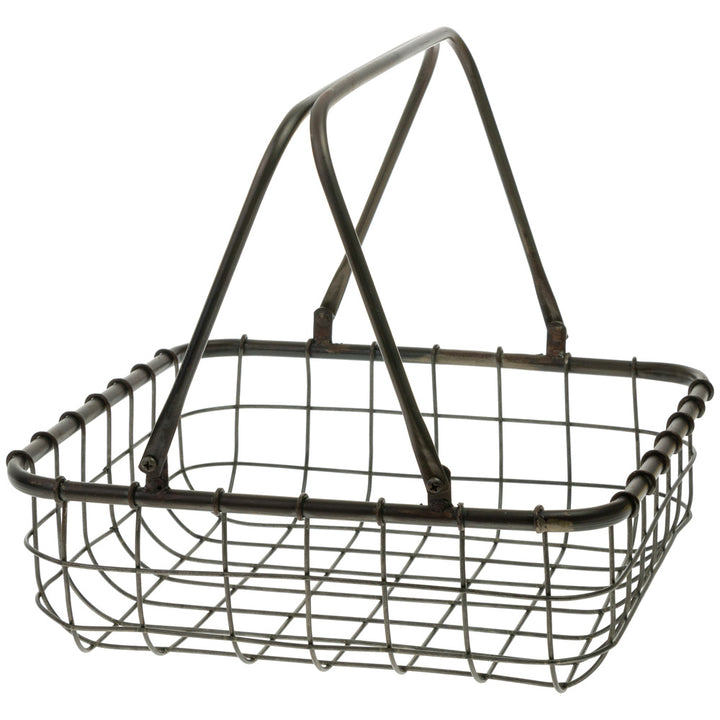 Metal Nesting Square Shop Baskets (Set of 2)