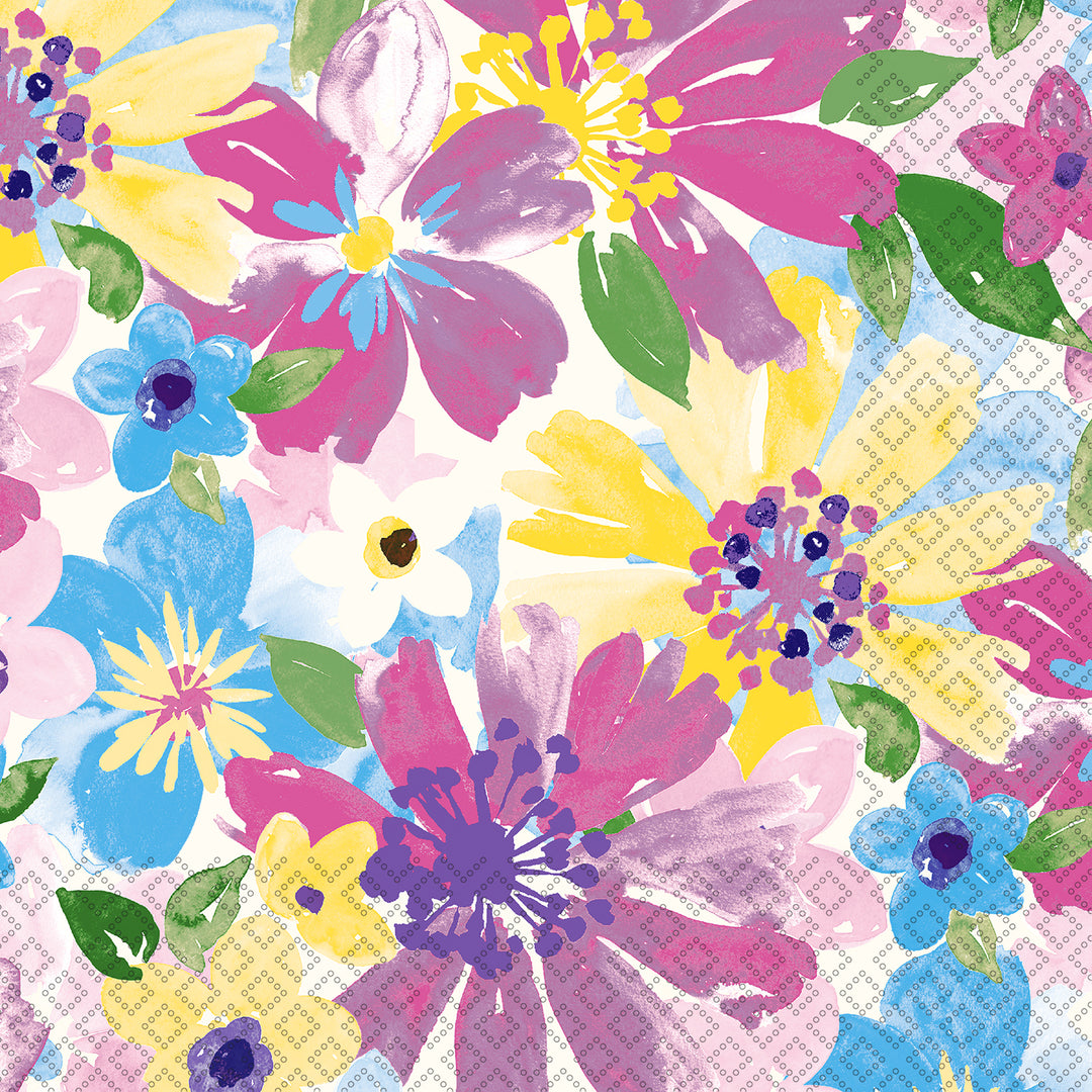 Vibrant Blossom Cocktail Napkin