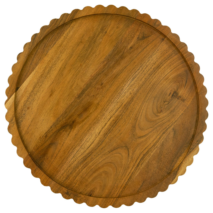 Lazy Susan With Scalloped Edges