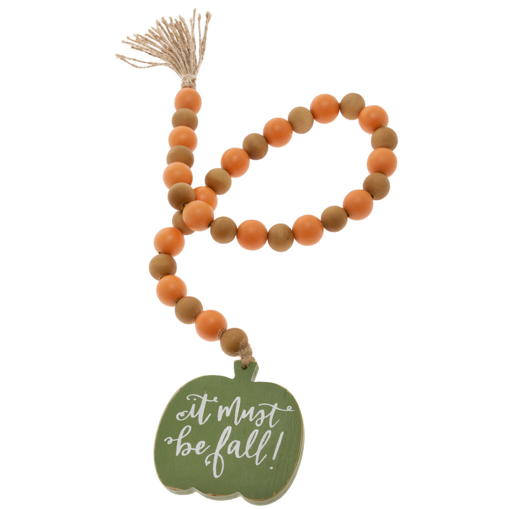 MUST BE FALL PUMPKIN BEADS ora  Green Pumpkin