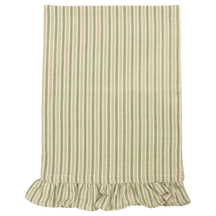 Green Stripe Oven Mitt &amp; Tea Towel