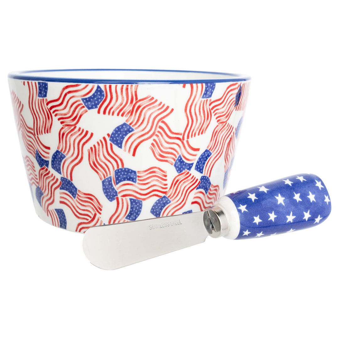 Stars &amp; Stripes Bowl &amp; Spreader