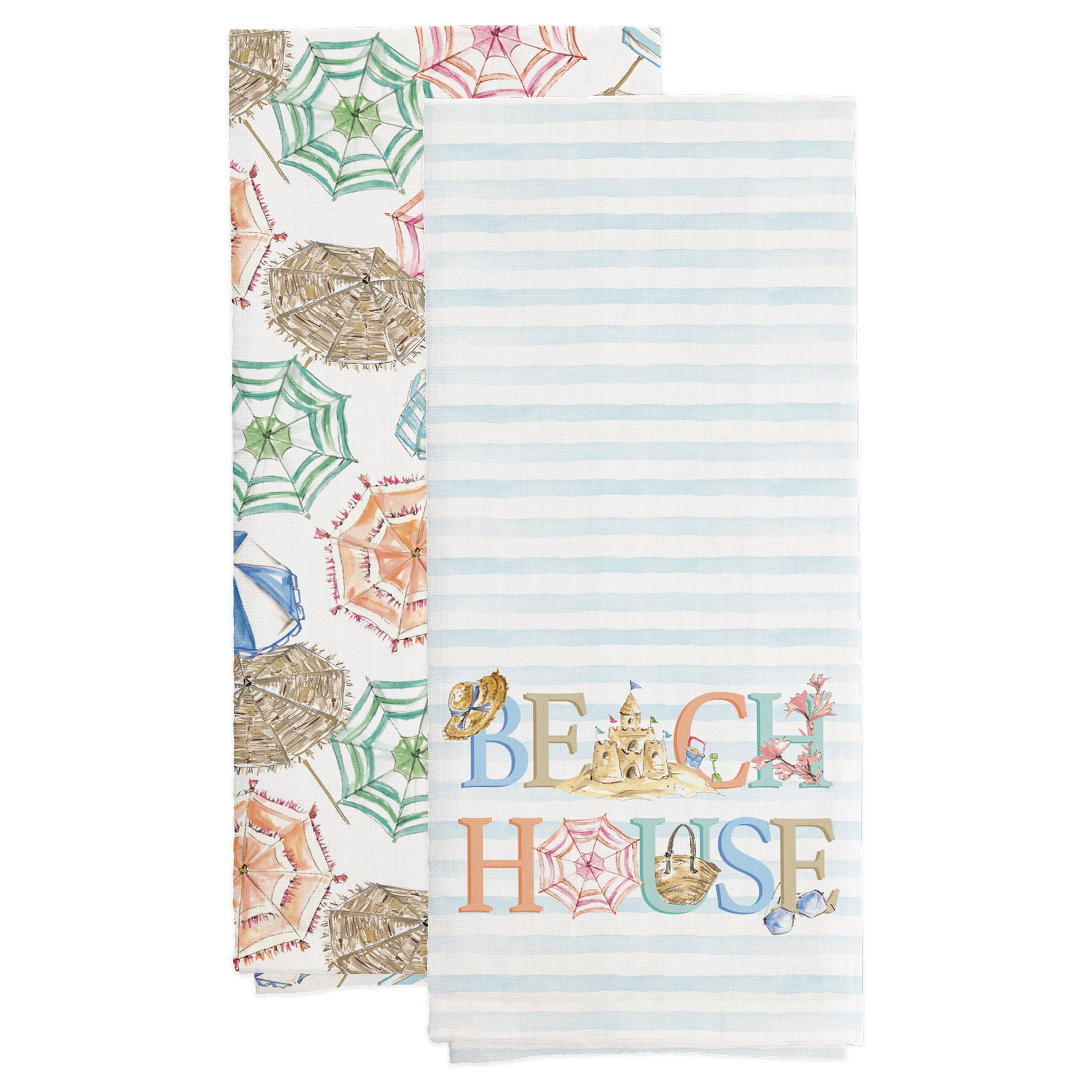 Beach House Tea Towels s/2