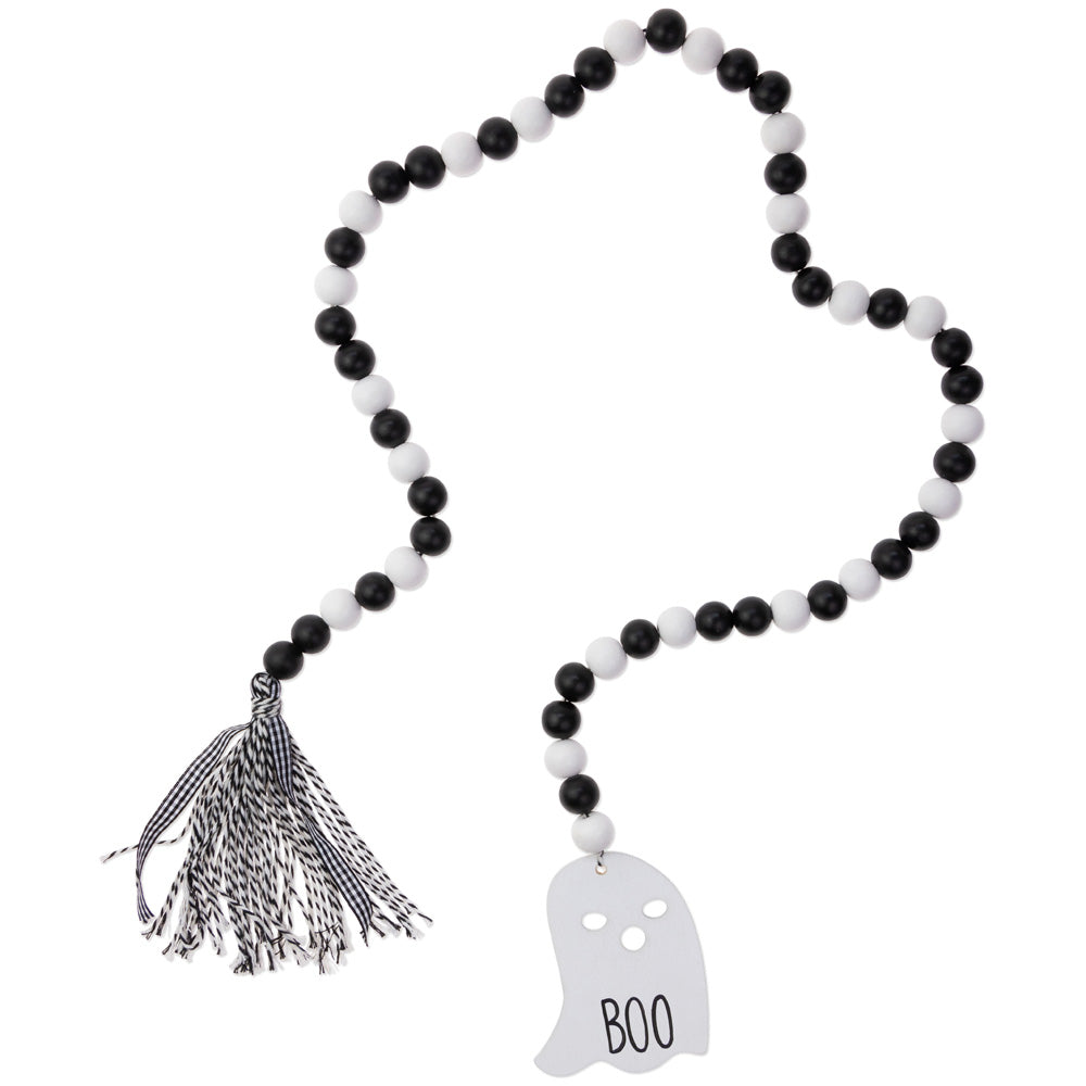 Ghostly Boo Beads Black and White