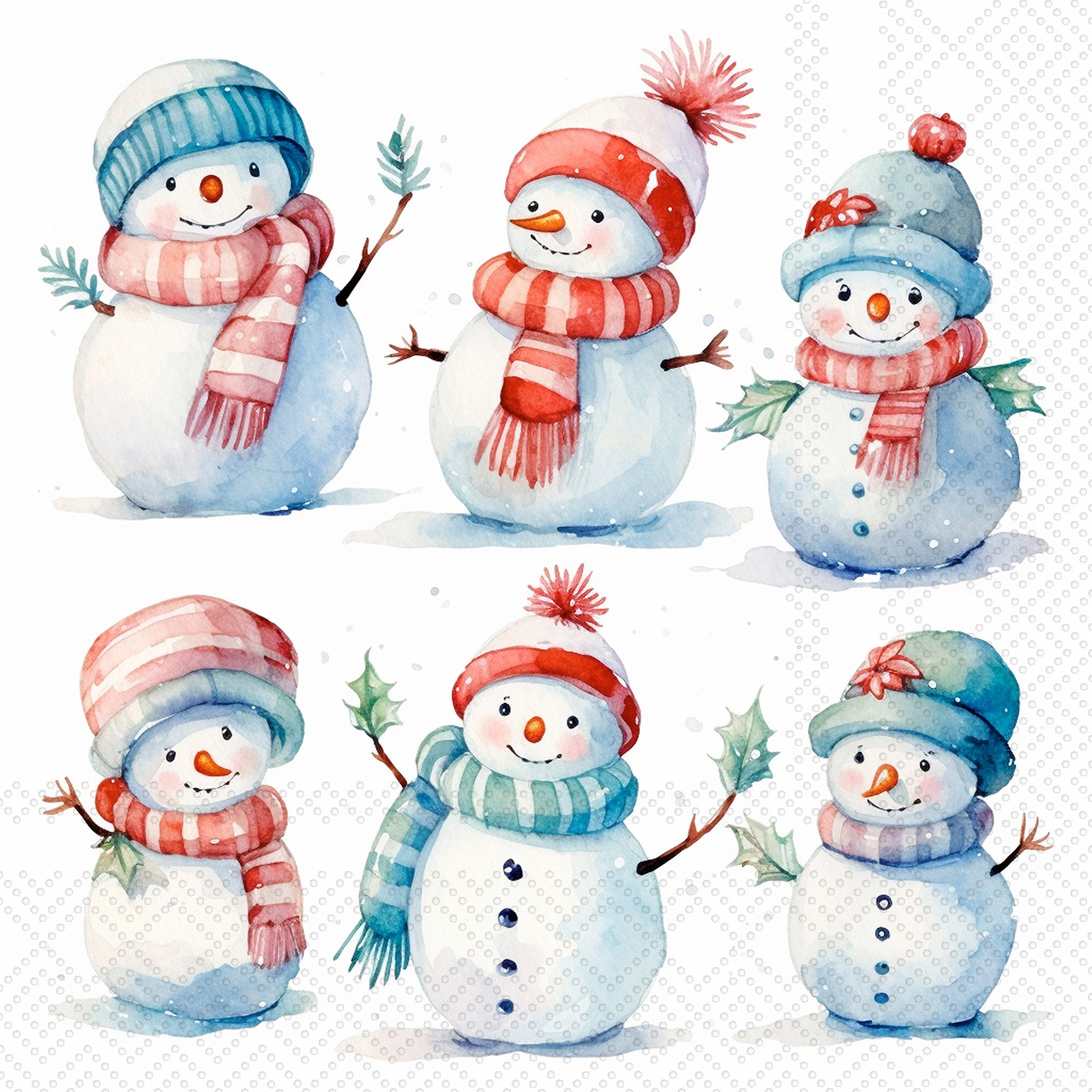 Snow-Bros Cocktail Napkin