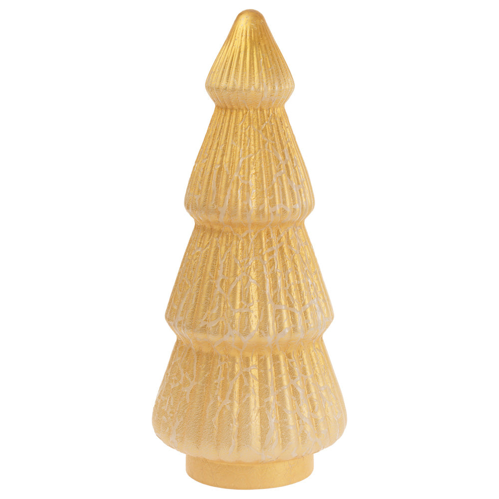 LARGE GOLD SHIMMER GLASS TREE