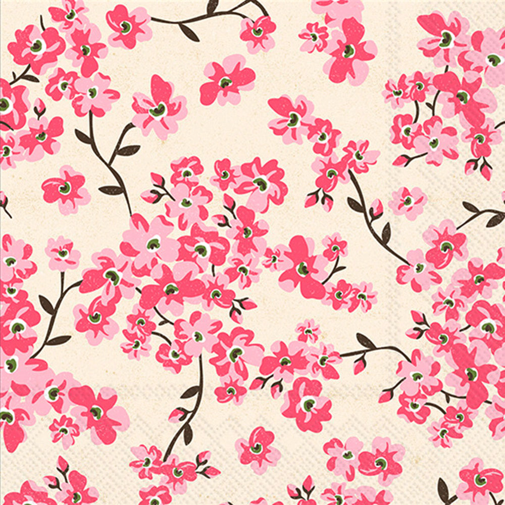 Cherry Blossoms Pattern Lunch Napkin