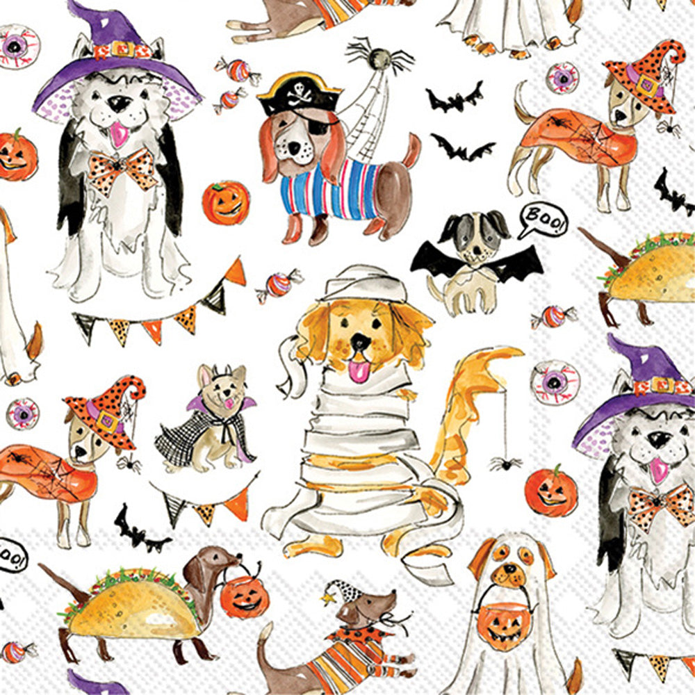 Halloween Dogs Cocktail Napkin