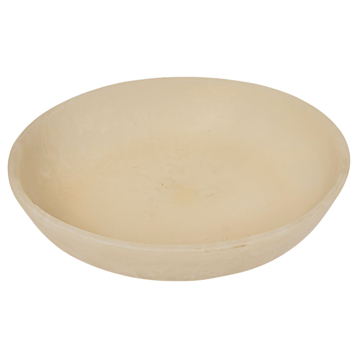 Cream Resin Oblong Bowl