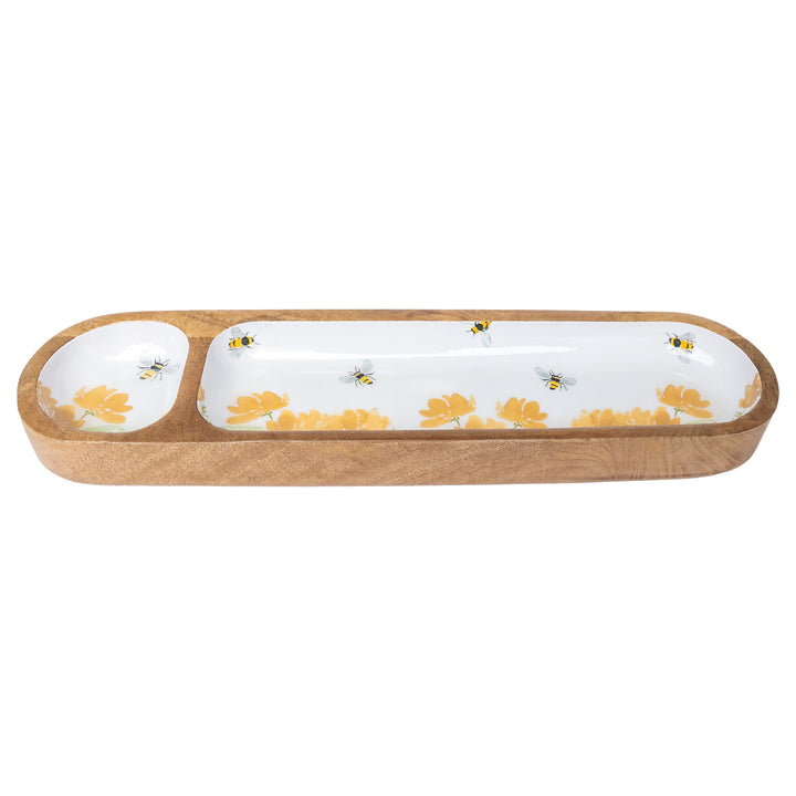 Bee Field 2-Sectioned Tray