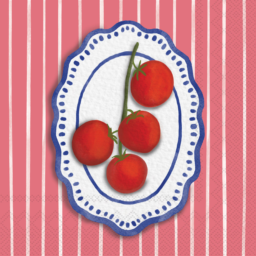 Amalfi Cucina Tomatoes Cocktail Napkin