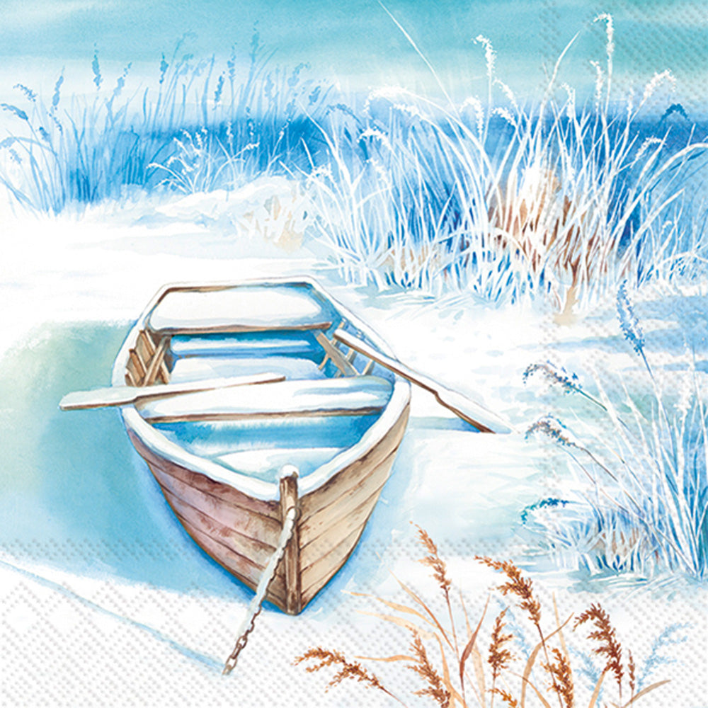 The Boat In The Ice Lunch Napkin