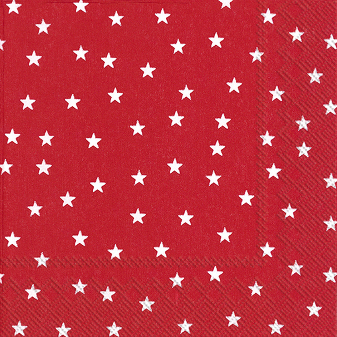 Little Stars Red Cocktail Napkin