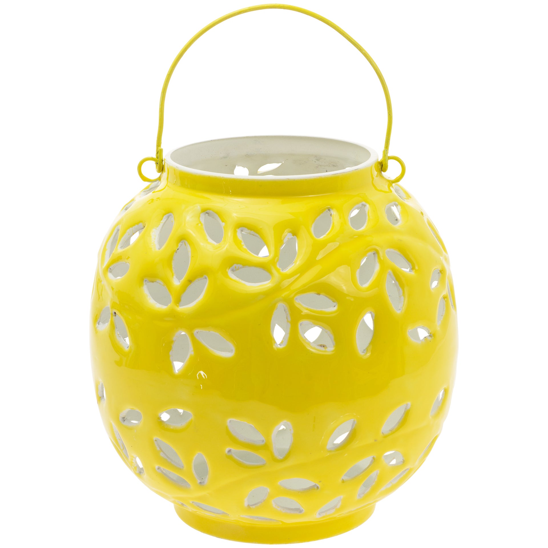 Yellow Metal Outdoor Lantern Lg