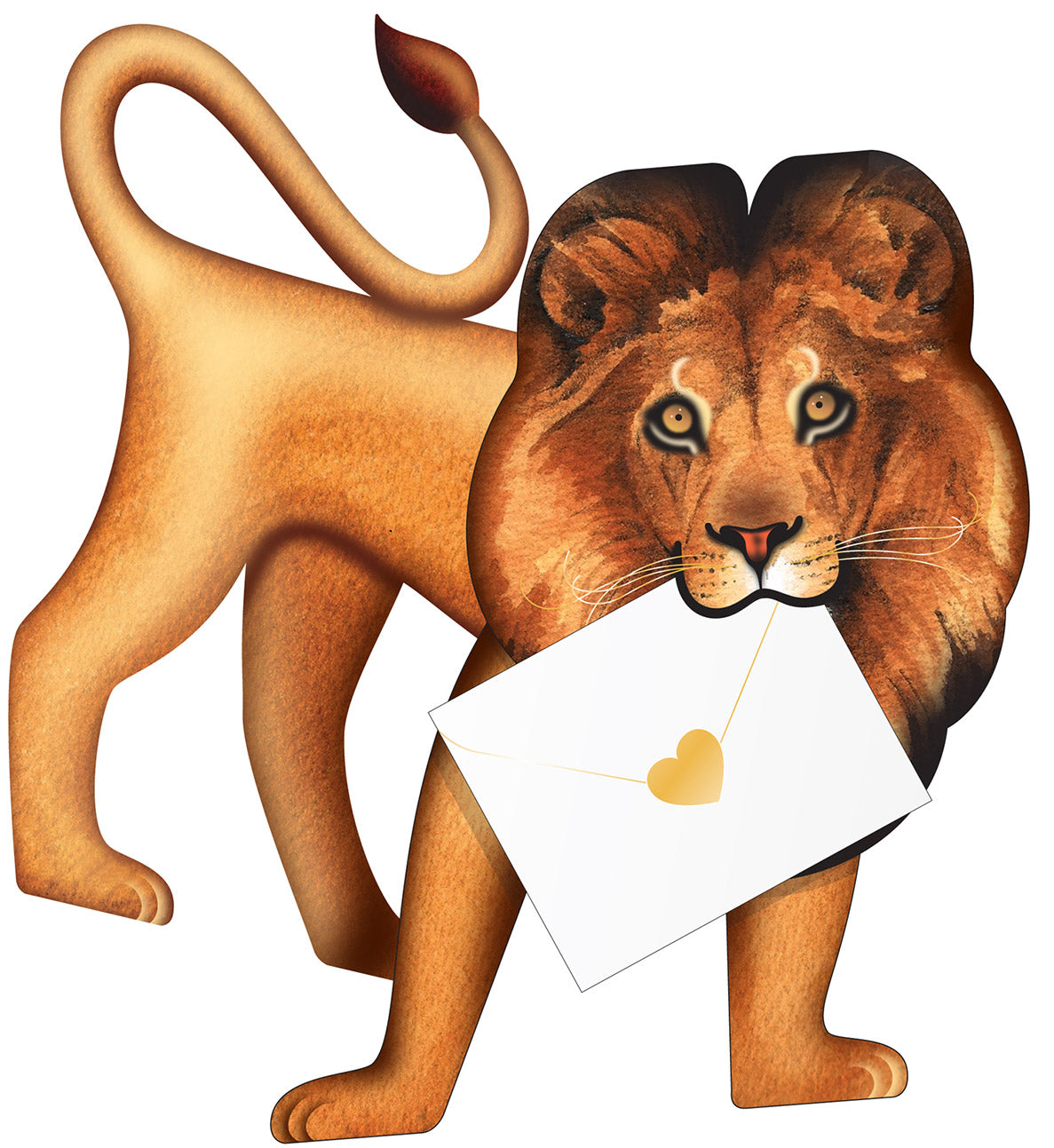 Leo Lion 3D Card