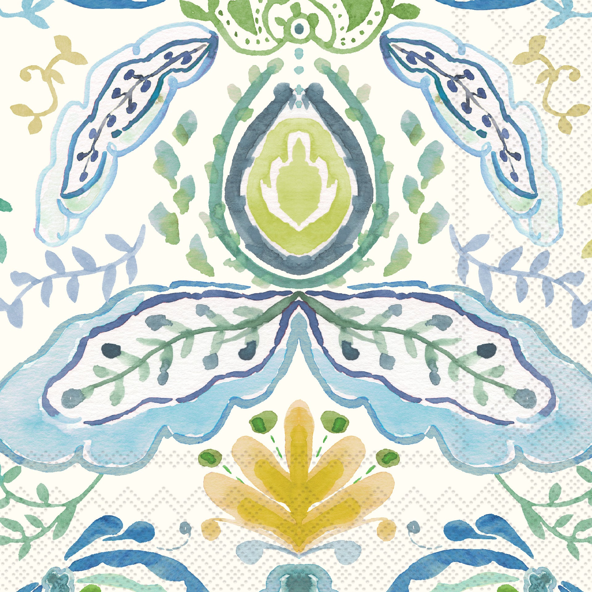 Azure & Ivy Gold Lunch Napkin