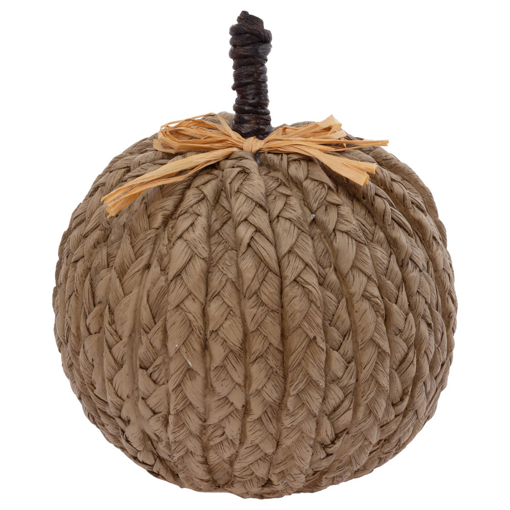 NATURAL WOVEN PUMPKIN