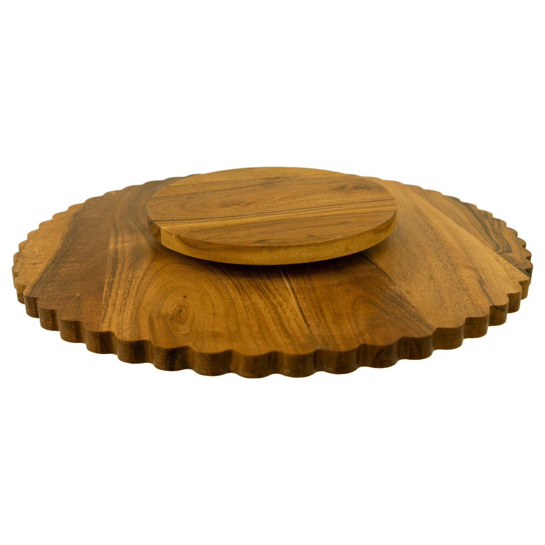 Lazy Susan With Scalloped Edges