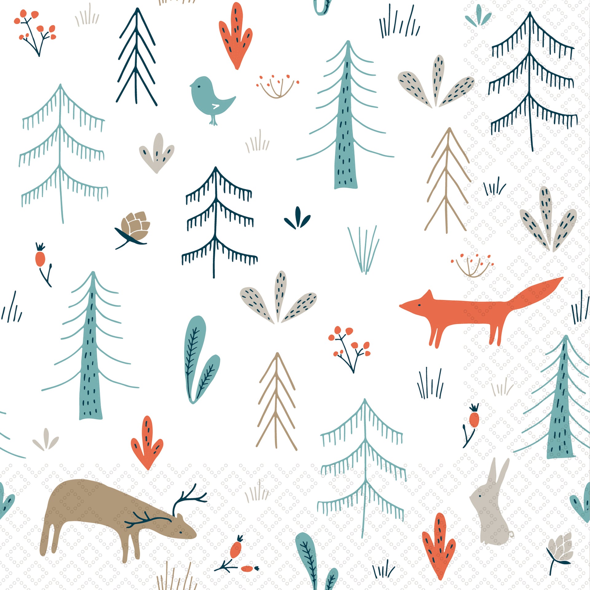 Forest Animals Lunch Napkin