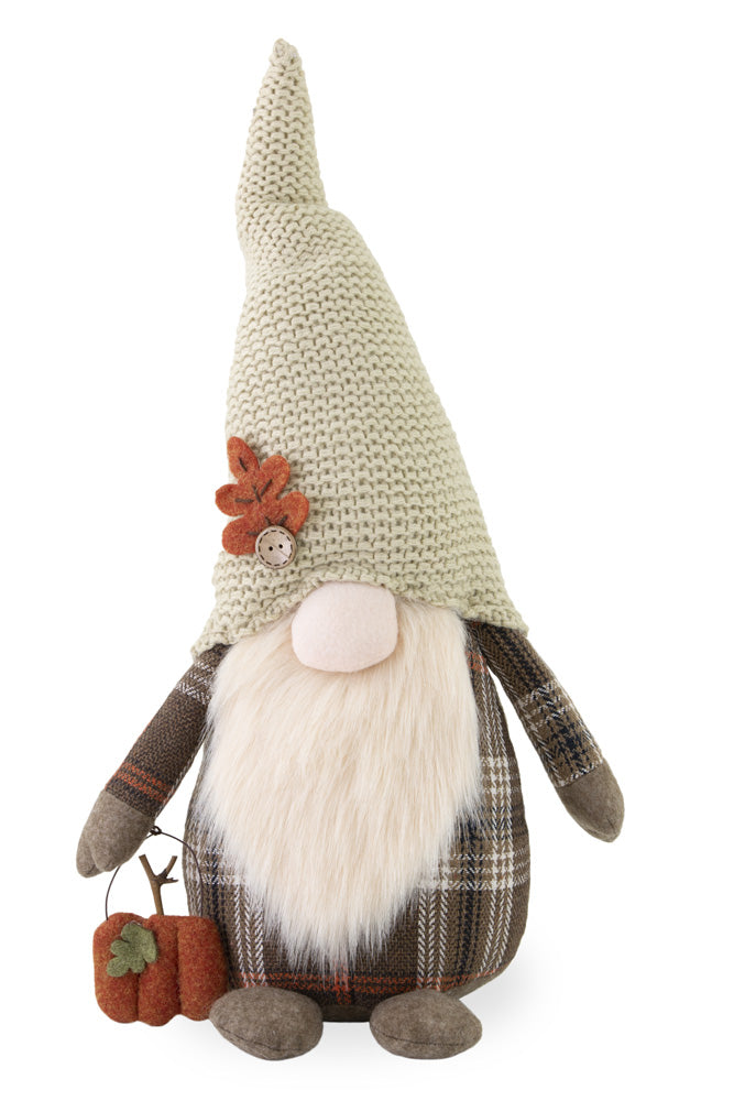 ABNER AUTUMN PLAID GNOME  BEIGE HAT