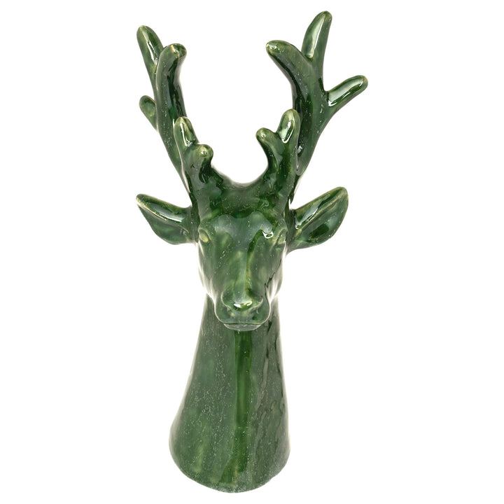 Green Deer Statuette