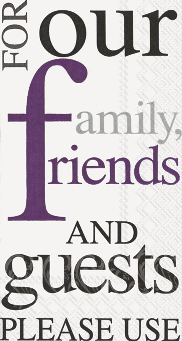 Please Use Guest Towel Purple