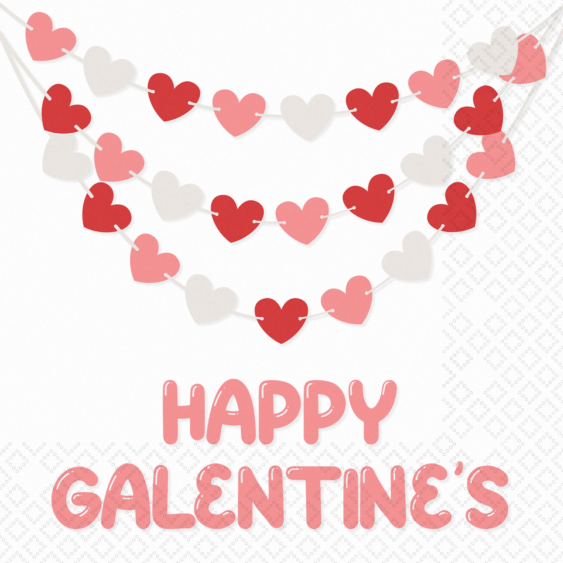 Galentine Banner Cocktail Napkin