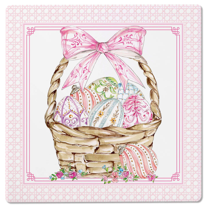 Gilded Eggs Square Coasters
