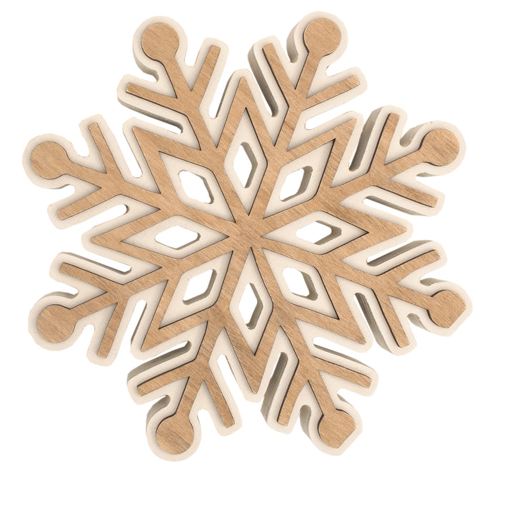 Intricate Wood Snowflake