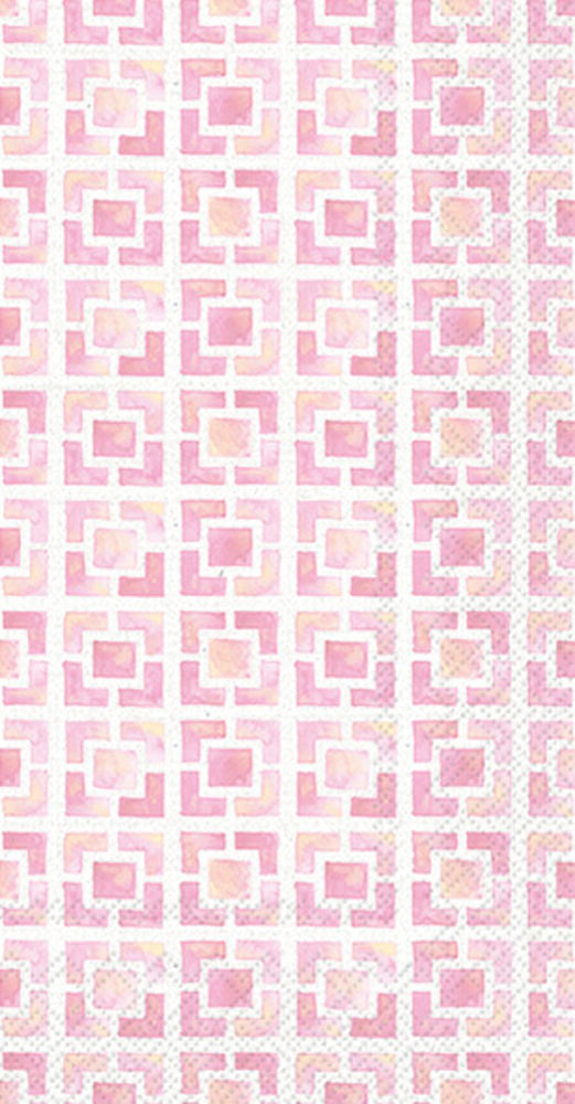 Flamingo Fever Tile Guest Towel Pink