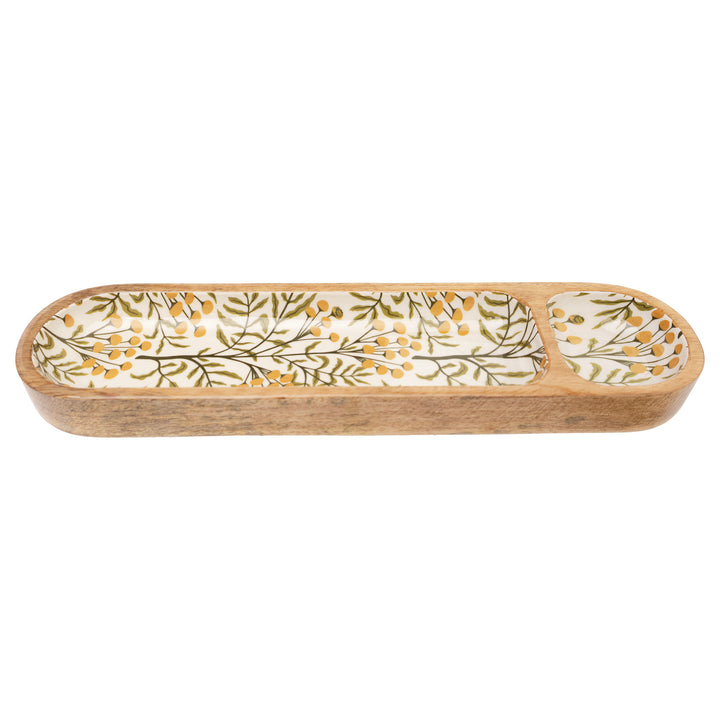 Autumn Acorn 2 Section Tray