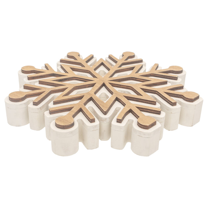Intricate Wood Snowflake