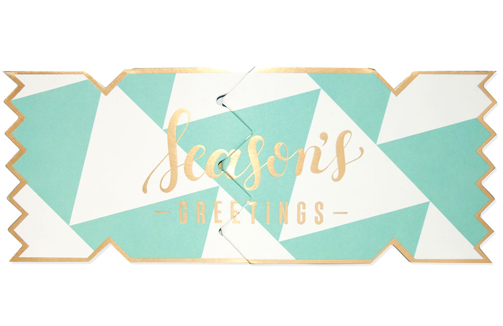 Bold & Bright Cracker Card - Season's Greetings