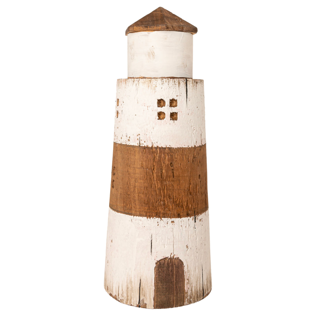 White &amp; Natural Lighthouse Large