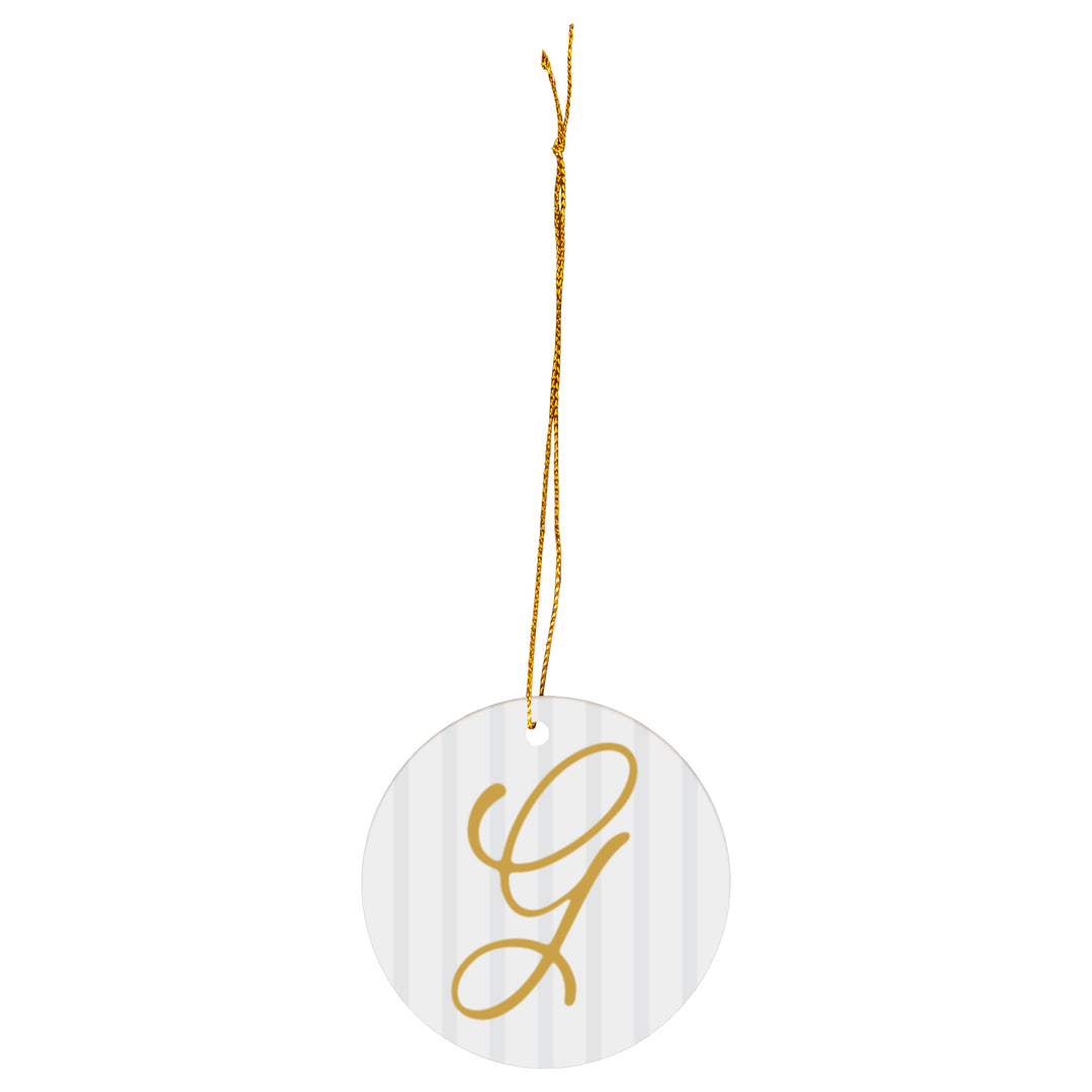 Chic Monogram G Ornament