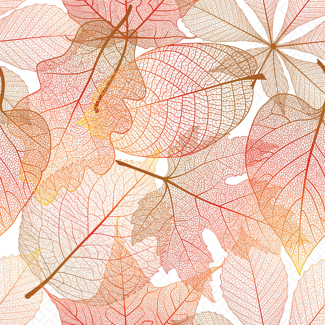 Transparent Leaves Lunch Napkin