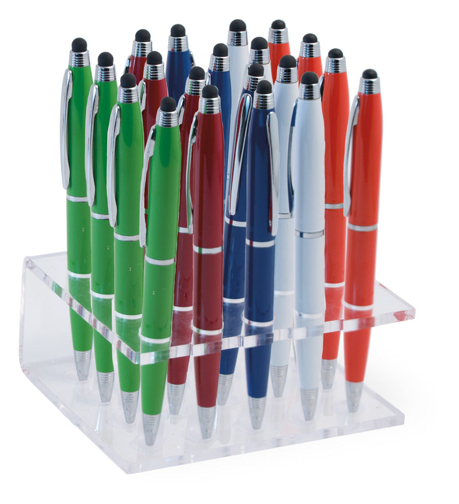 STYLUS PEN SET s/20 4 ea Red Orange White Green Bl