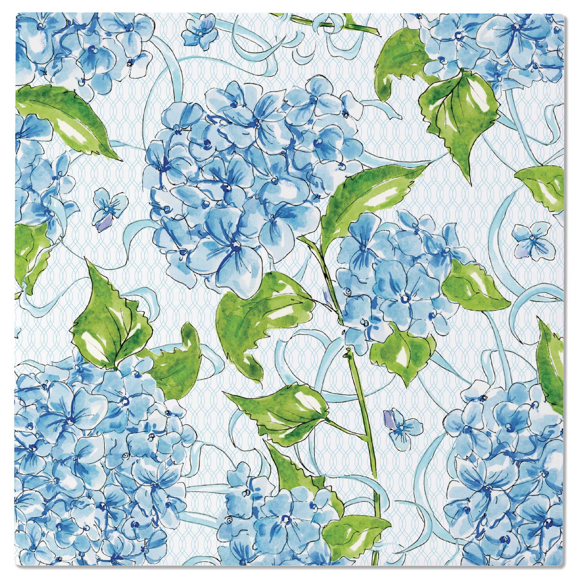 Hydrangea Allover Trivet