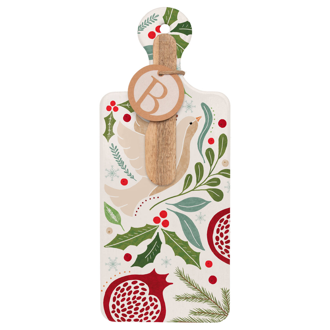 Winter Berry Cuterie &amp; Spreader Set