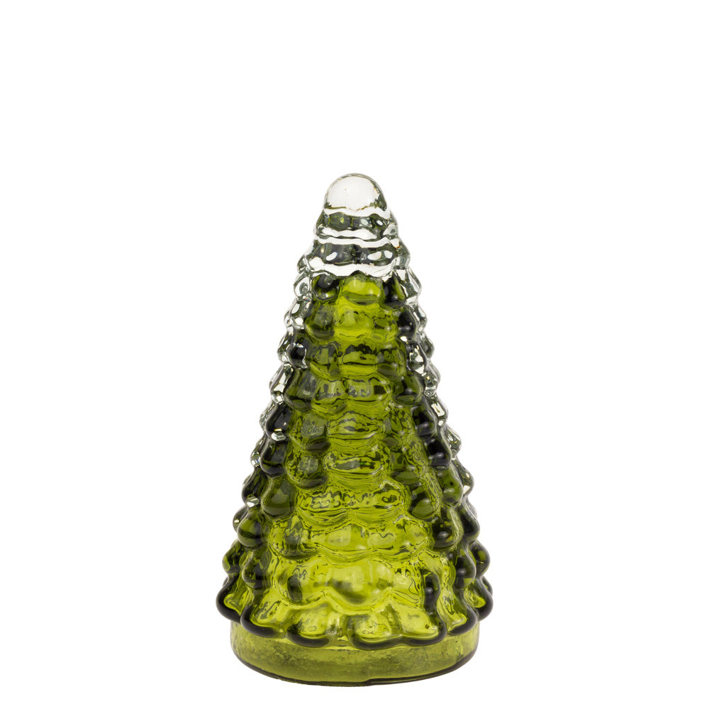 Small Evergreen Glass Tree