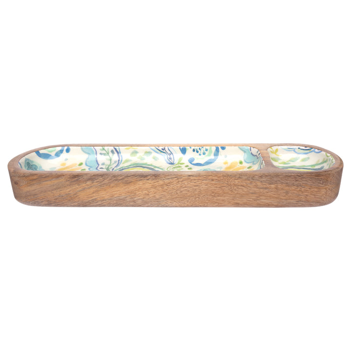 Azure &amp; Ivy Gold 2-Sectioned Tray