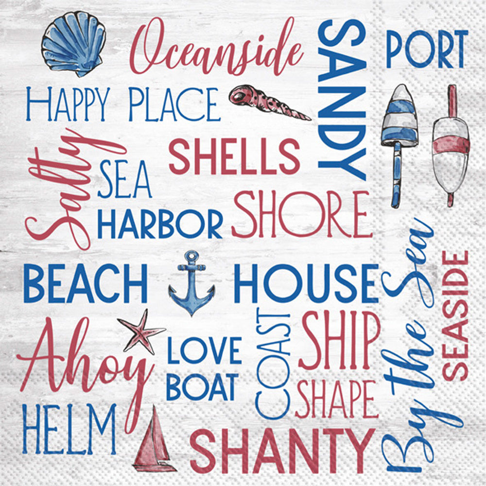 Nautical Sentiment Cocktail Napkin