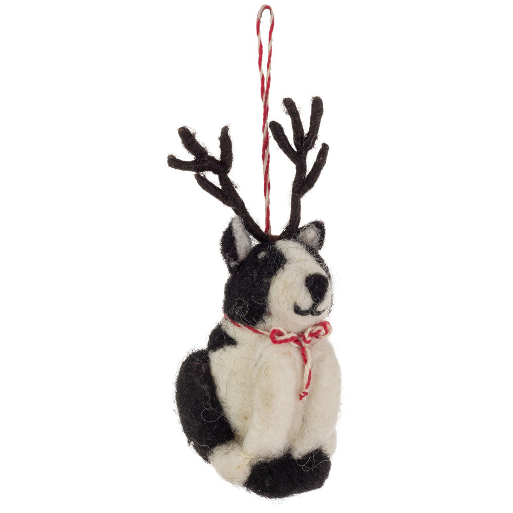 Spotted Dog Ornament Felt