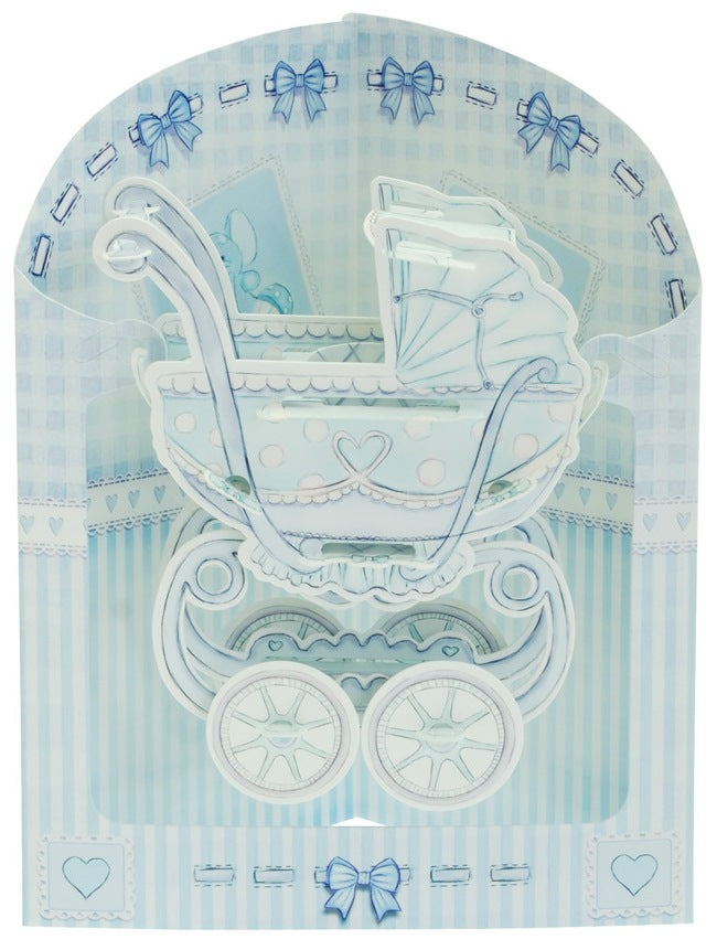 CARD/BABY BOY CRIB