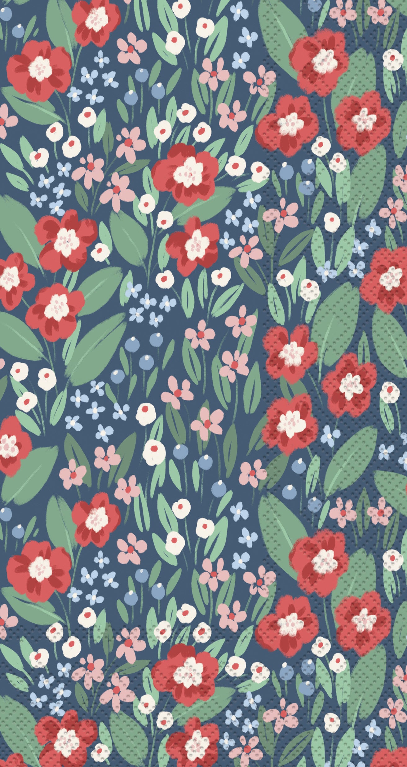 Joyful Arrangements blue Guest Towel