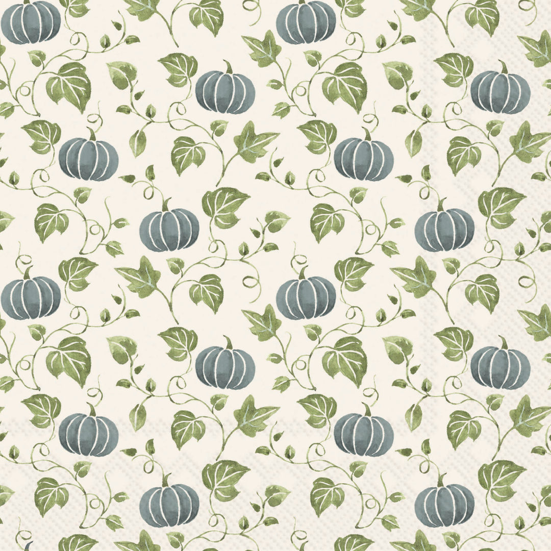 Simple Pumpkin Blue Lunch Napkin