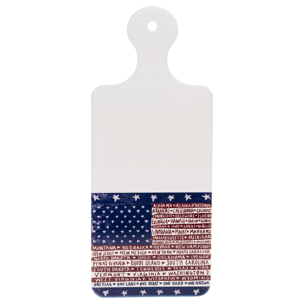 ONE FLAG ONE NATION HANDLED TRIVET TRAY