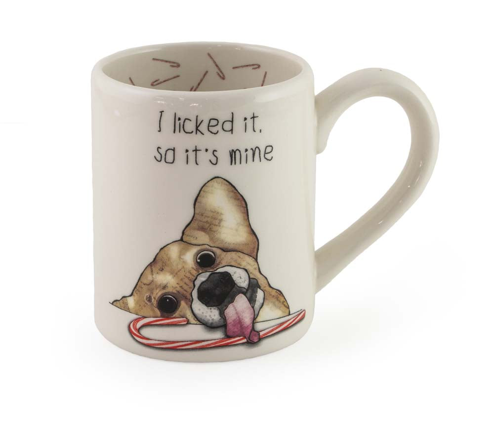 I LICKED IT XMAS DOG MUG